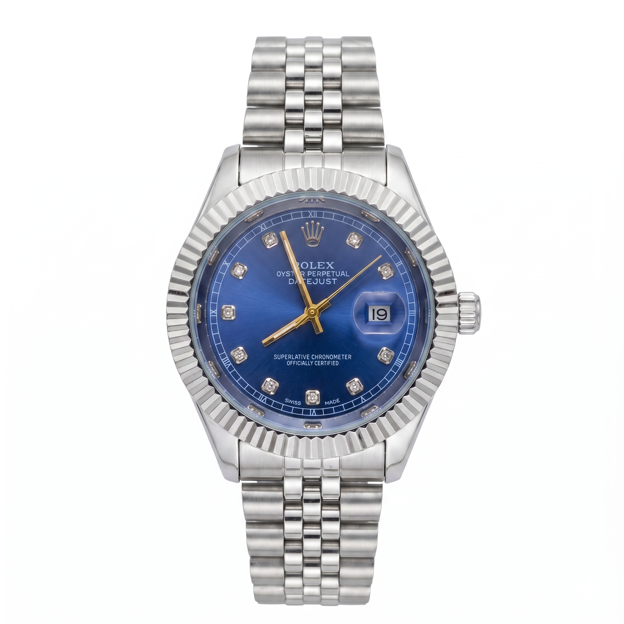 RLX Datejust Stoned Dial - Blue