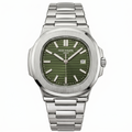 Patek Philippe Green Dial Silver Chain