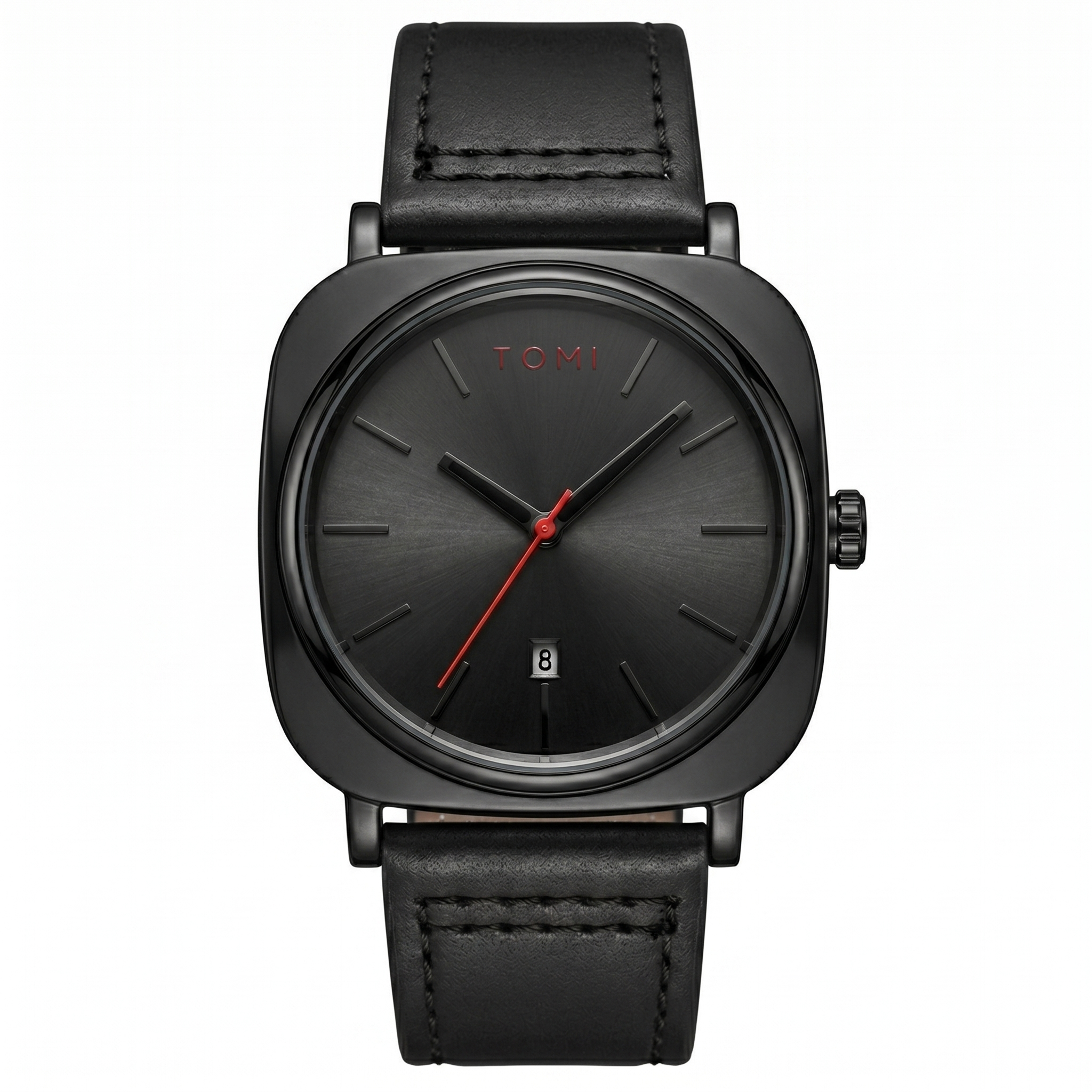 Tomi Watch Quartz Date - Black Colour