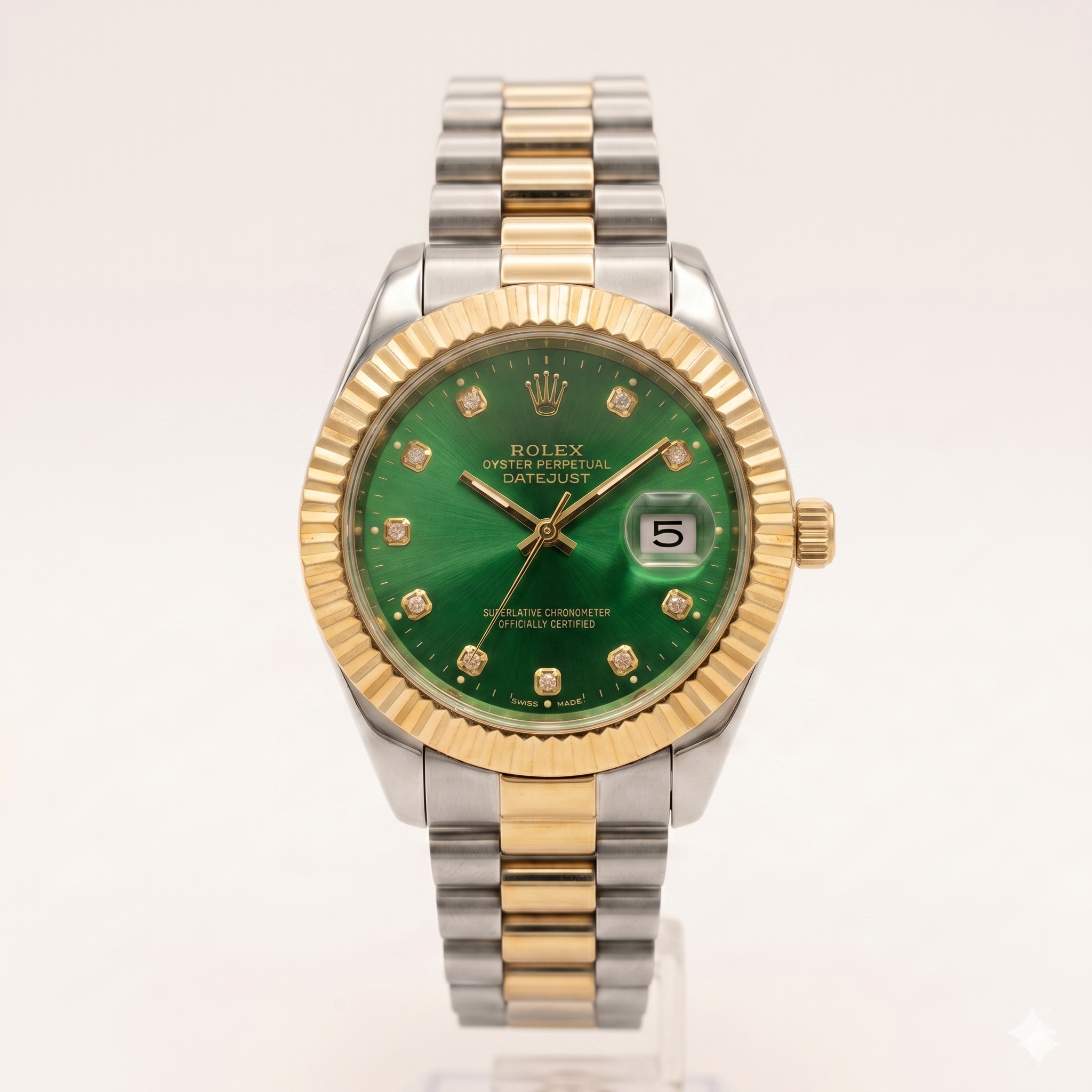 RLX Datejust Stoned Dial - Green